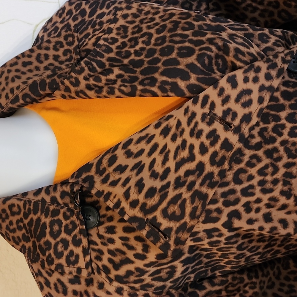 NWT Rebecca Minkoff LEOPARD Animal Print MAXI TRENCH Coat - Picture 7 of 14